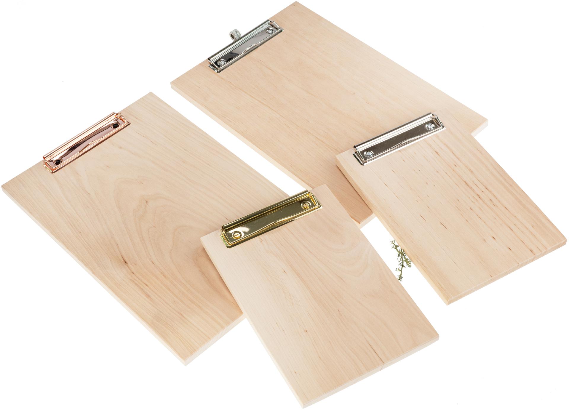 Klemmbrett aus 12mm FSC® Erle Massivholz 