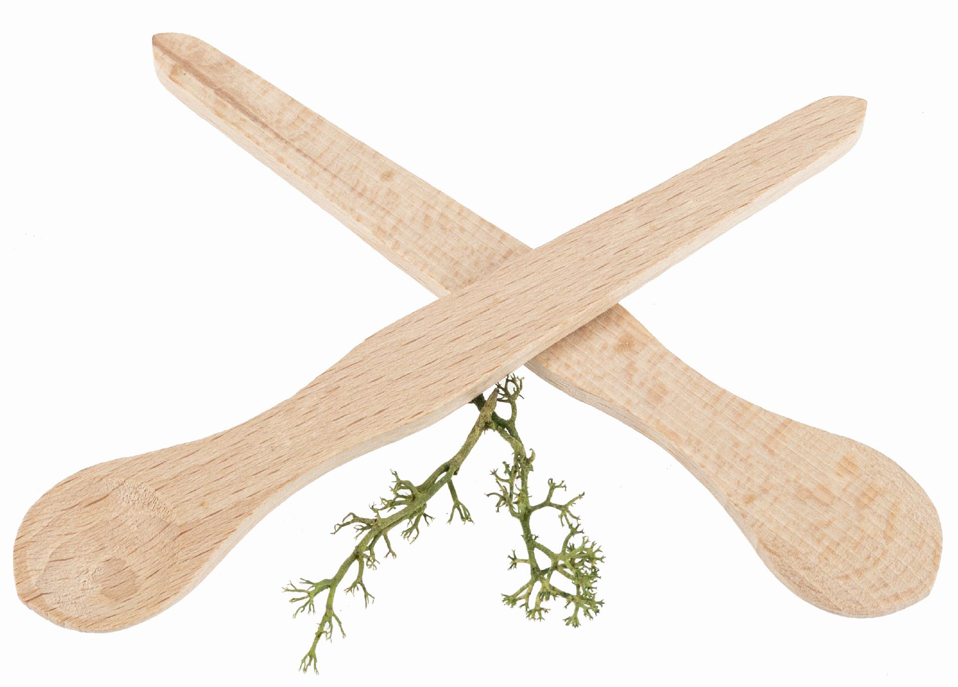 Traditioneller Senflöffel aus Buchenholz - 13 cm