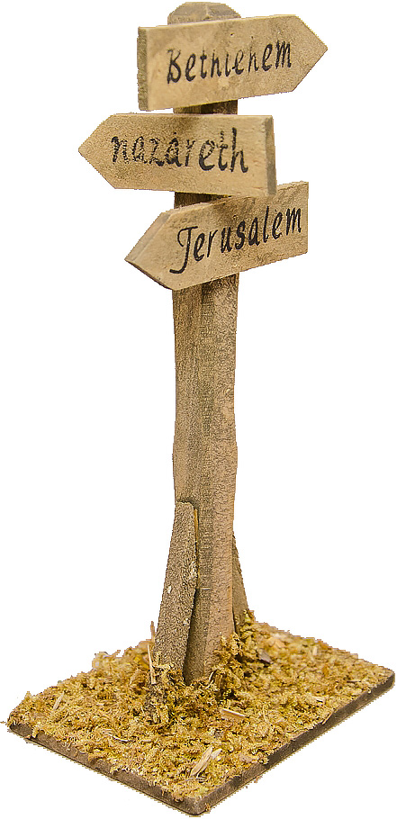Wegweiser Bethlehem Nazareth Jerusalem