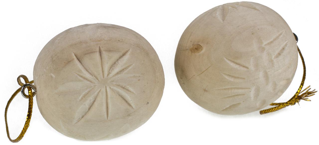 Weihnachtsbaumschmuck Kugel aus Linden Holz