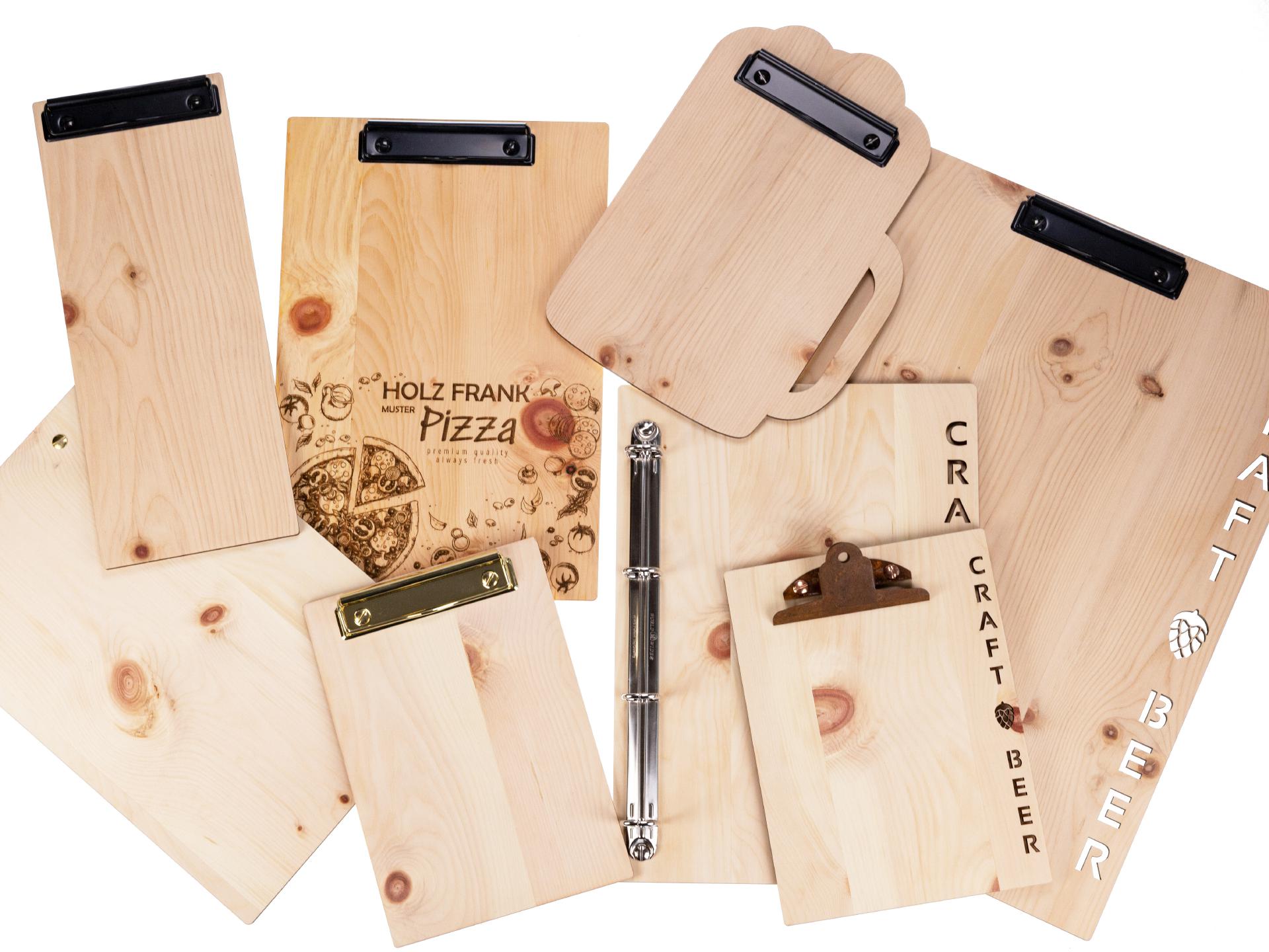 Holz Klemmbrett aus duftendem Zirbenholz