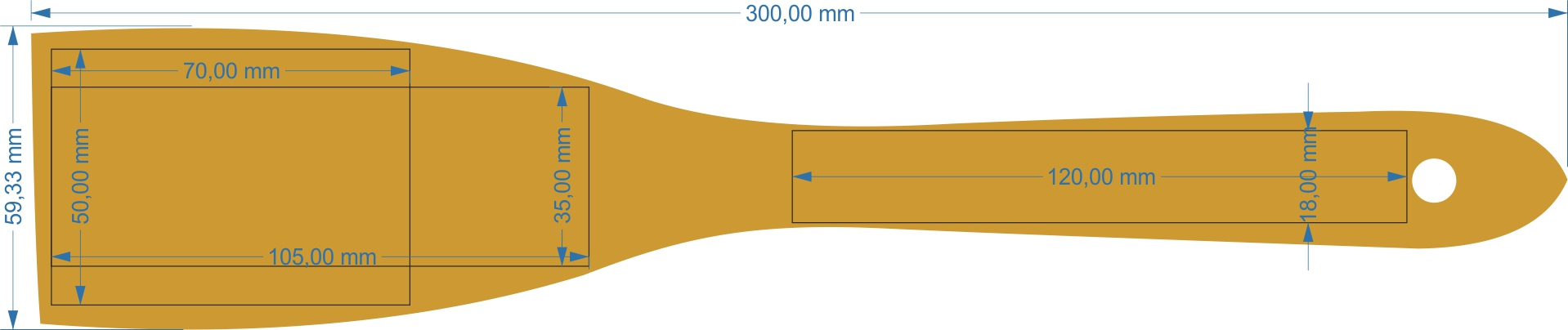 Personalisierter Pfannenwender aus Buche
