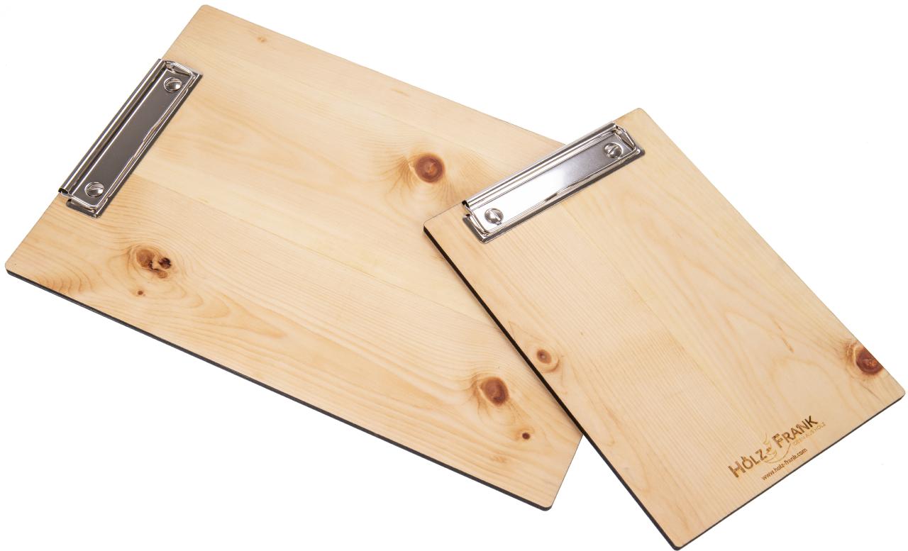 Holz Klemmbrett aus duftendem Zirbenholz