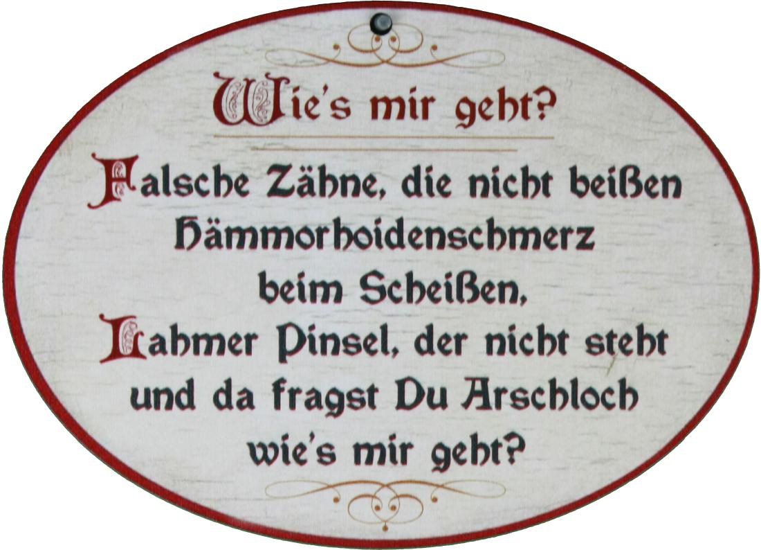 Holz Spruchschilder bunt bedruckt