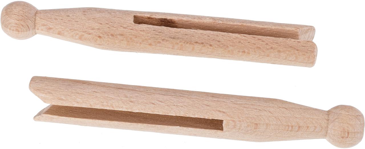 Traditionelle Holz Waescheklammer aus Buchenholz Rundkopfklammer