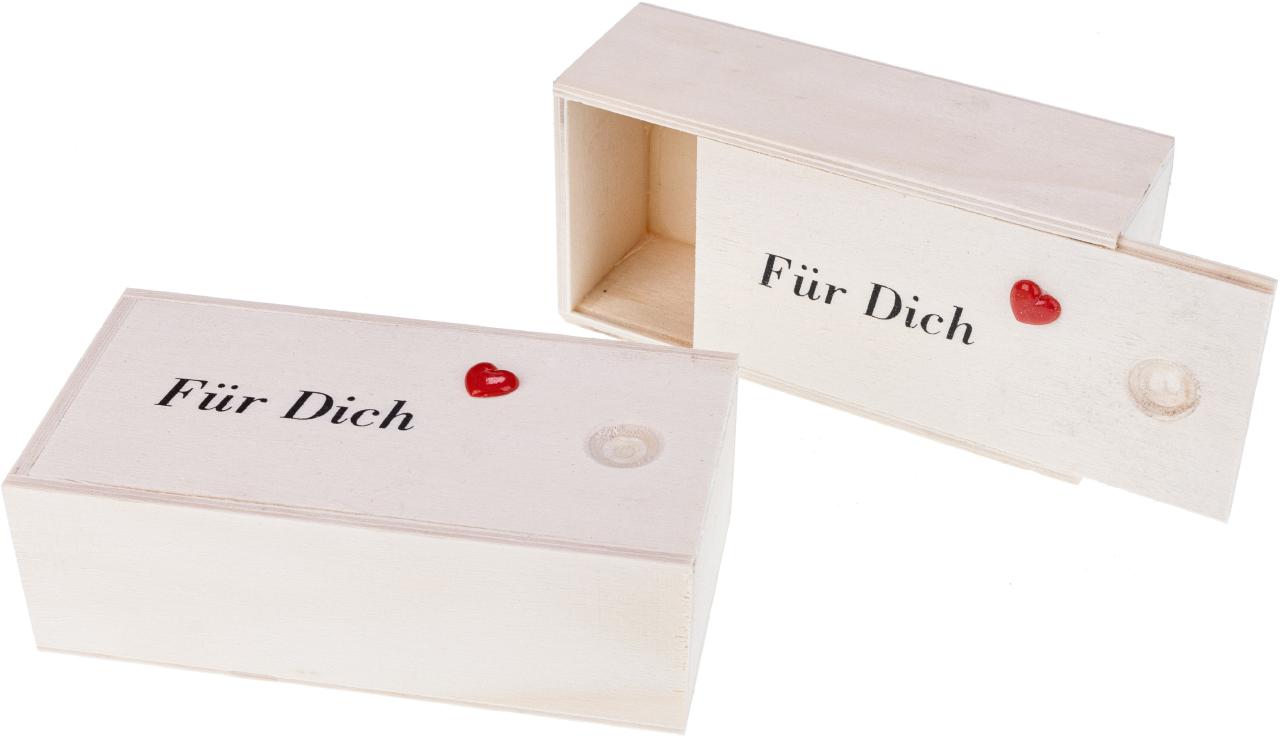 Holz Geschenk Kiste Box mit Schiebedeckel Fuer Dich