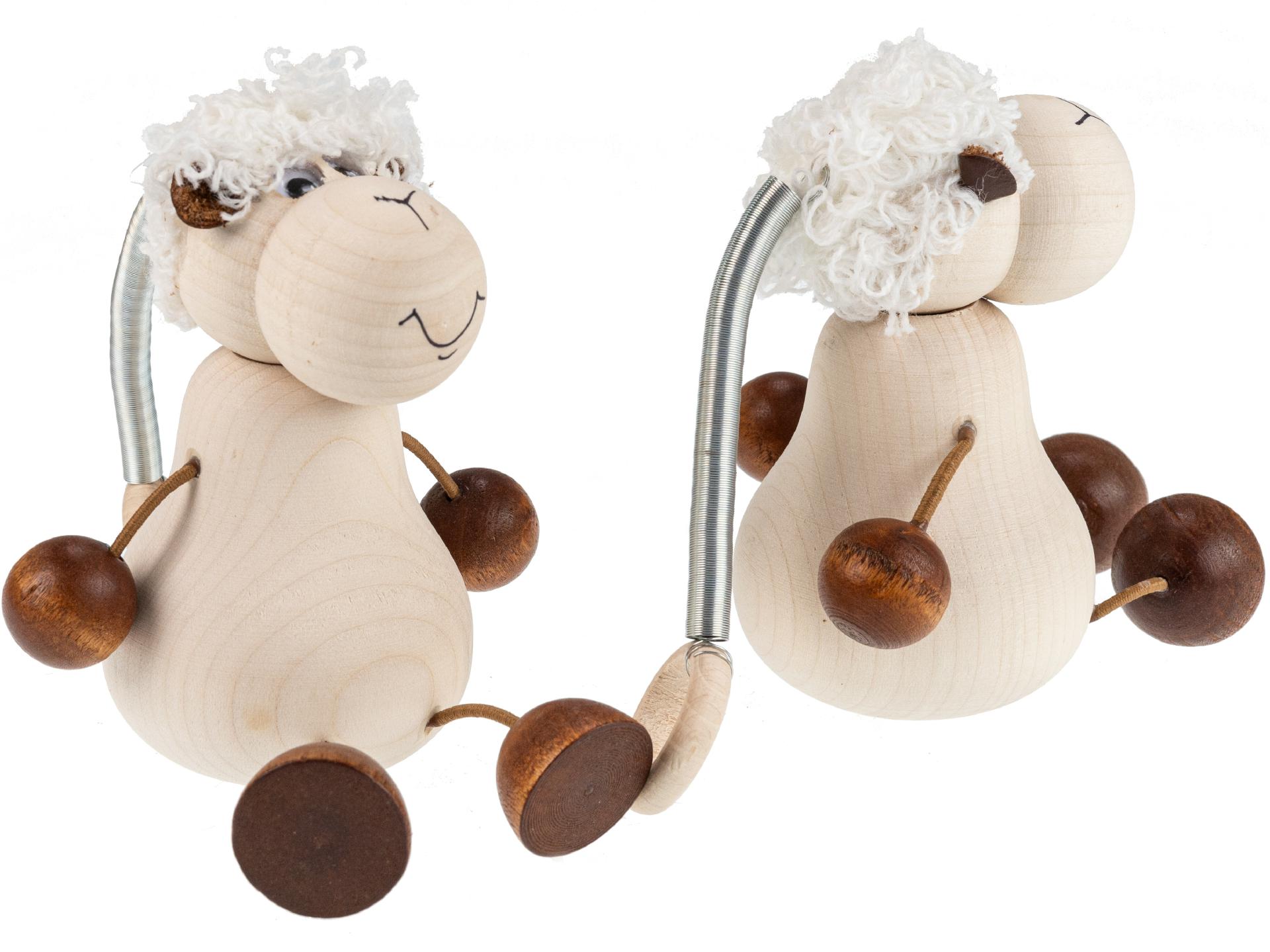 Schwingfiguren / Hüpftiere aus Holz - Schaf aus Ahorn