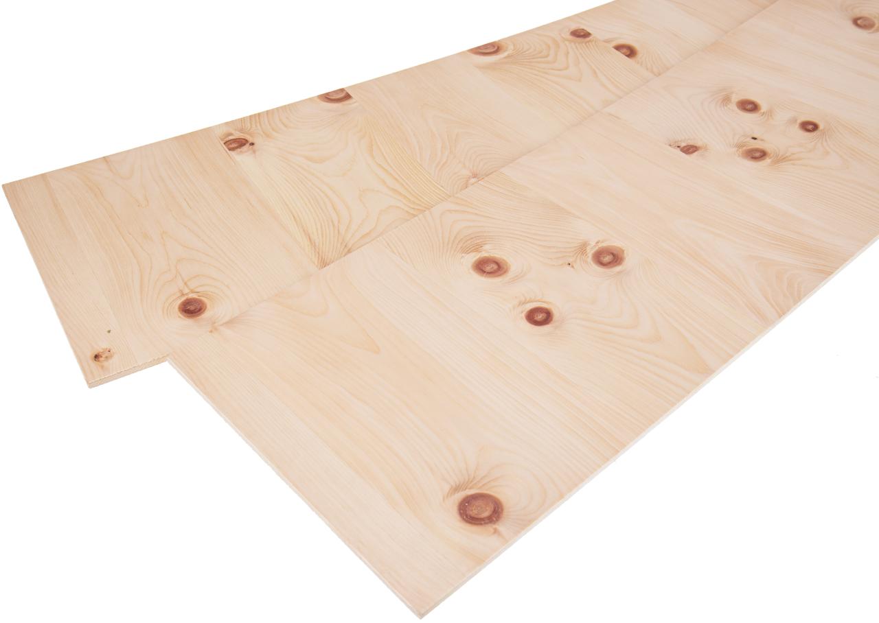Holzplatte Zirbe Furnier AB Qualitaet MDF Kern
