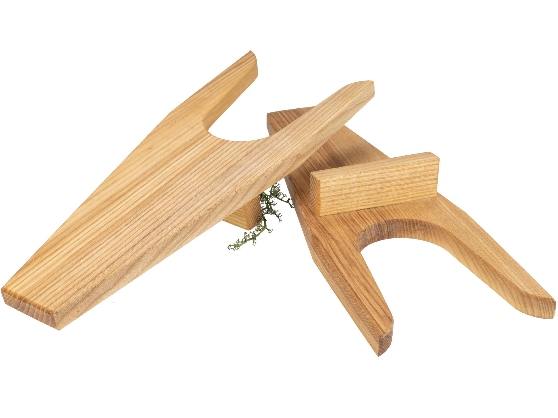 Stabiler Holz Stiefelknecht aus geölter Esche | Praktischer Schuhauszieher
