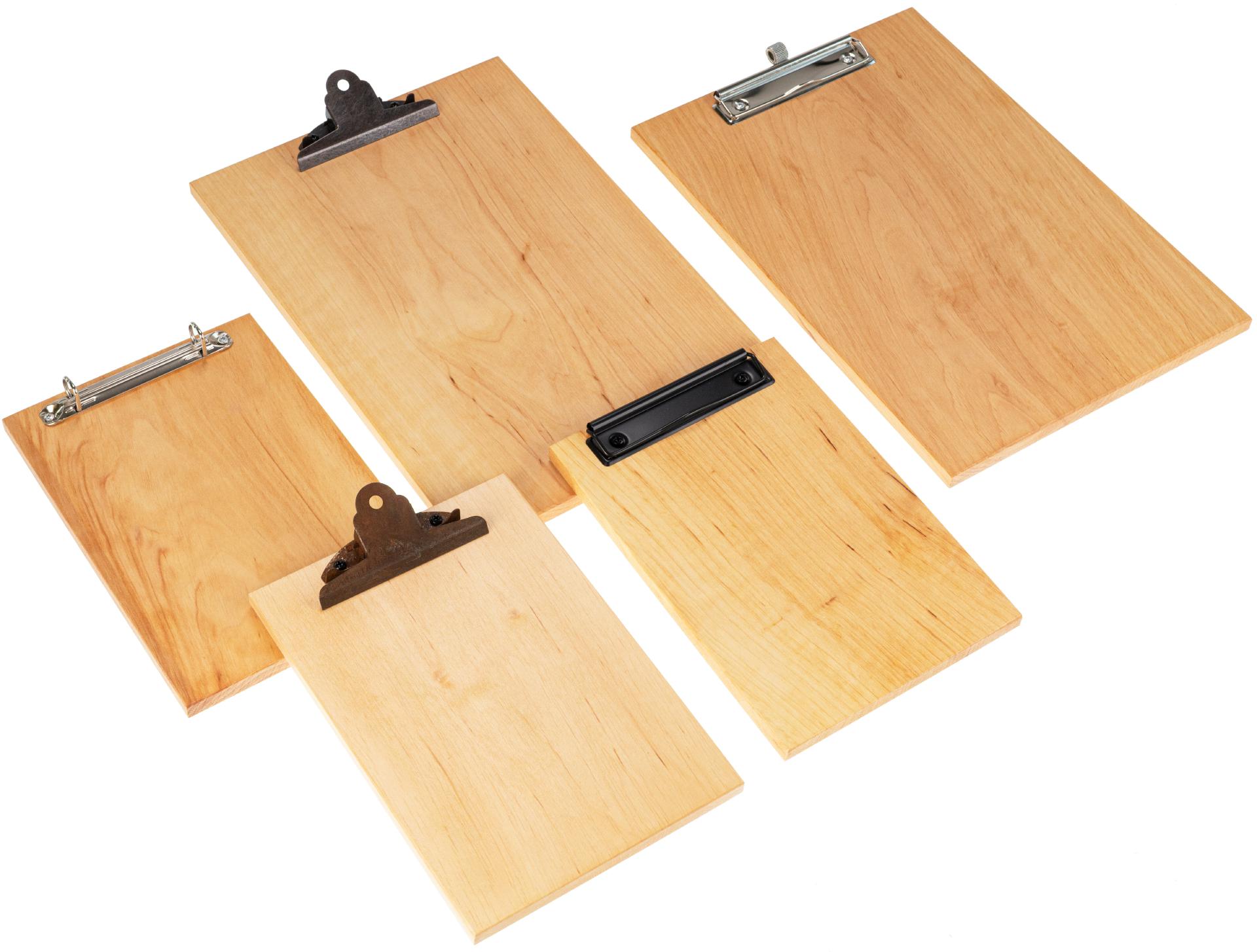 Klemmbrett aus 12mm FSC® Erle Massivholz 