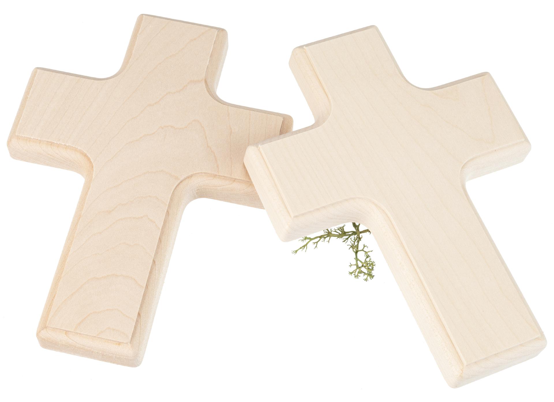 Wandkreuz aus FSC® zertifziertes Ahornholz - Kreuz 19 x 14 cm