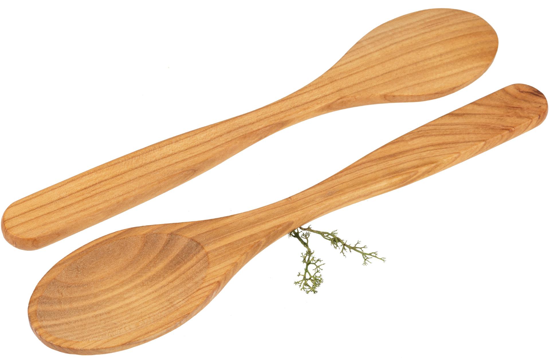 Löffel aus geöltem Kirschholz mit ovaler Laffe - 30 cm