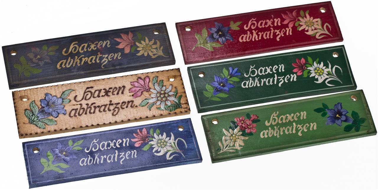 Tuerschild Haxen abkratzen