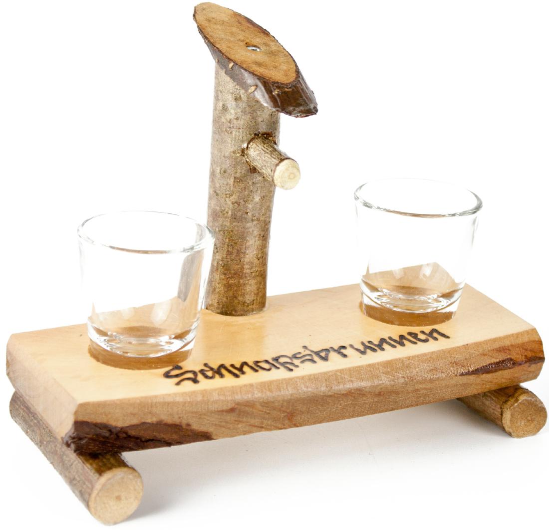 Schnapsbrunnen aus Holz