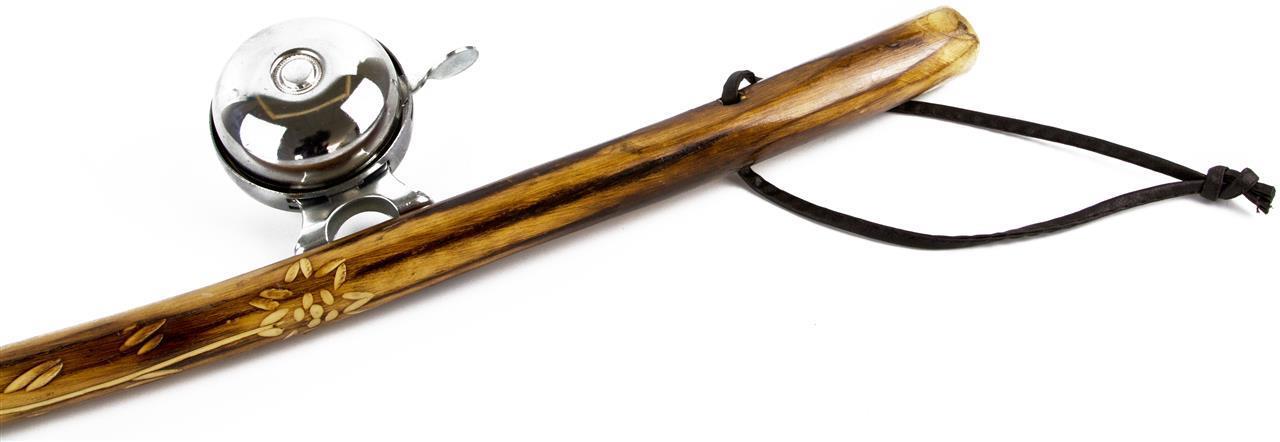 Hirtenstock mit geschnitztem Edelweiß - Wanderstock für alpine Abenteuer 110 cm