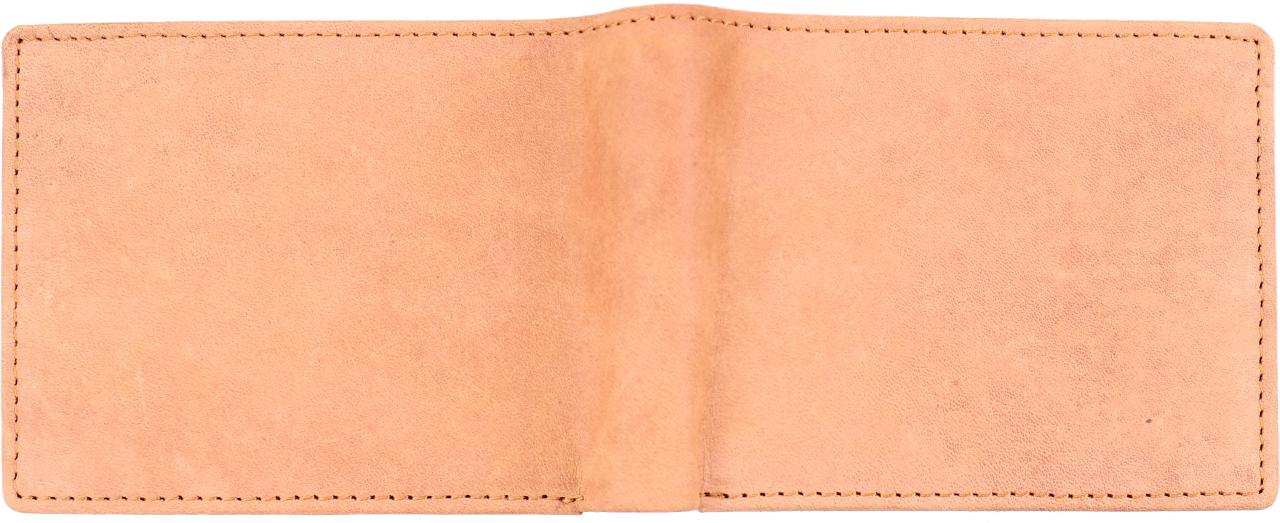 Natur Leder Geldboerse Hellbraun stilvolles Portemonnaie fuer Maenner und Frauen