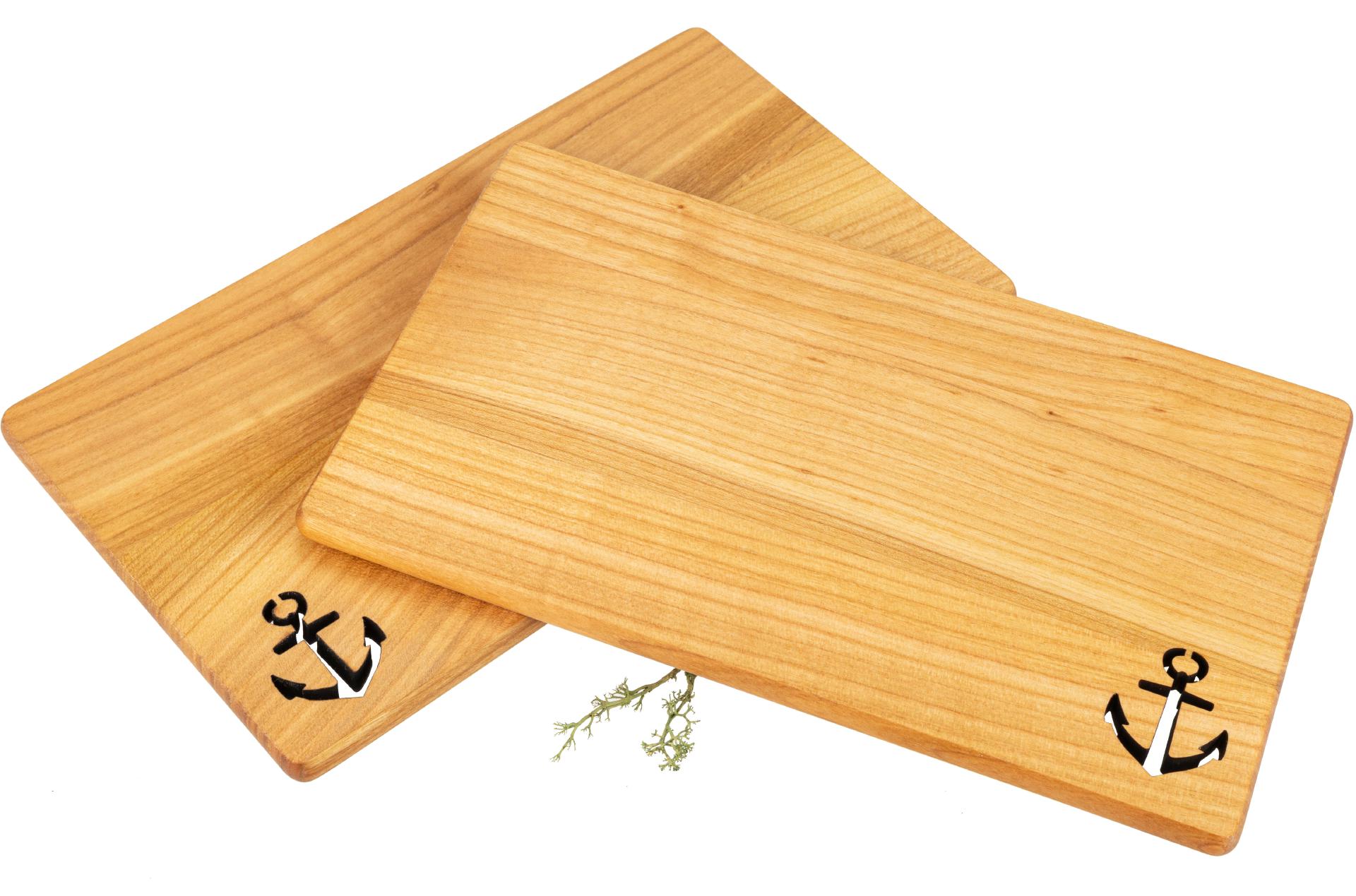 Schneidebrett aus geöltem FSC® Kirschholz - 26 x 15 x 1 cm - Anker