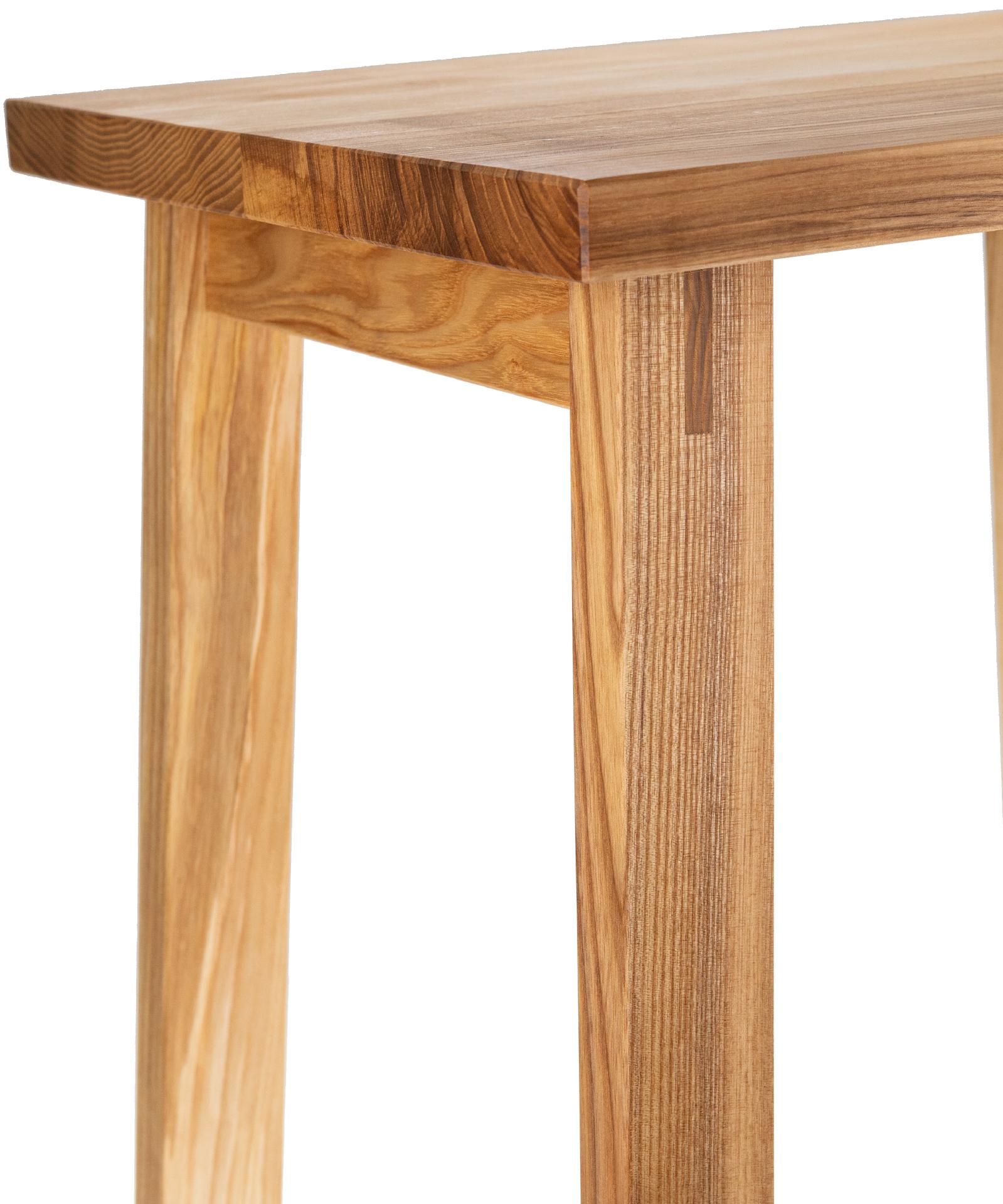 GroÃŸer Holz Hocker aus Esche geoelt Schemel