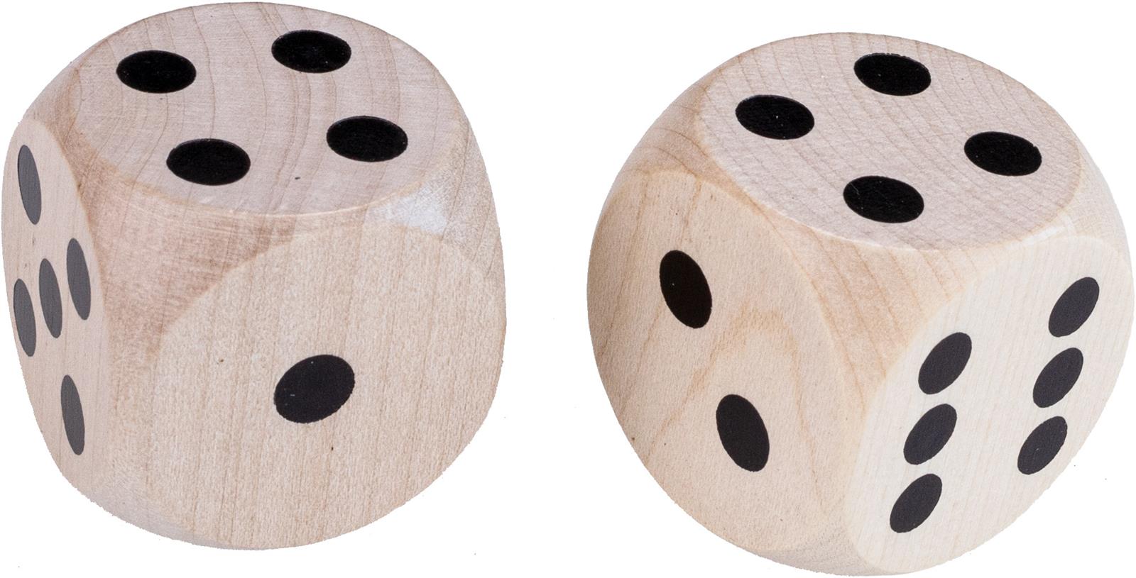 Hochwertiger Holzspielwuerfel aus Ahornholz Augenwuerfel