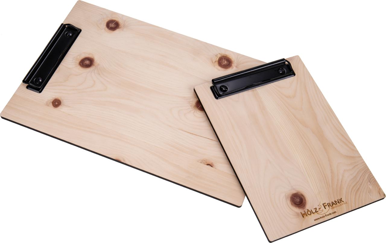 Holz Klemmbrett aus duftendem Zirbenholz