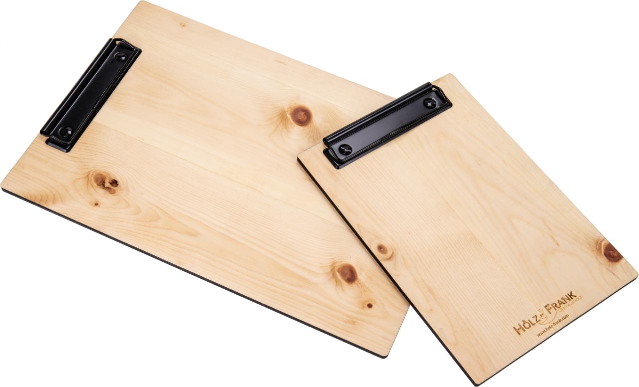 Holz Klemmbrett aus duftendem Zirbenholz