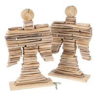 Handmade wooden angel made of driftwood - natural...