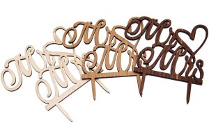 Cake topper for wedding cake 22 x 22 cm