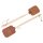 Fly swatter made of beech wood and artificial leather - durable and effective