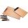Holz Klemmbrett aus Lärche roh DIN A5 - Klammer Used look – Alt Messing -