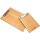 Holz Klemmbrett aus Lärche roh DIN A5 - Klammer Used look – Alt Messing -