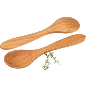 Childrens tablespoon / teaspoon made of oiled cherry wood - 13.5 cm