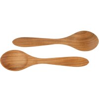 Childrens tablespoon / teaspoon made of oiled cherry wood - 13.5 cm