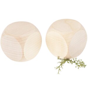 High-quality maple wood cube | Untreated 40mm