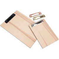 Holz Klemmbrett aus FSC® Esche mit Kern