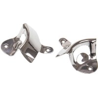 Bottle opener for screwing - metal silver oval - without...