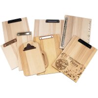 Holz Klemmbrett aus FSC® Esche mit Kern DIN A4...