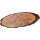 Rindenscheibe bemalt, 35 cm, Druck: I love you --- 2 Schweine
