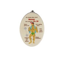 Wooden sign - Maple oval - 18 x 13 cm - "The best...