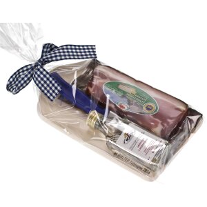 Schleifenband kariert - Rolle mit 25 m x 25 mm