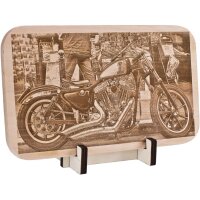Fotogravur auf FSC® Erle-Holzbrett 26 × 15 cm