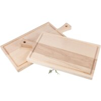 Cutting board with handle and groove made of FSC®...