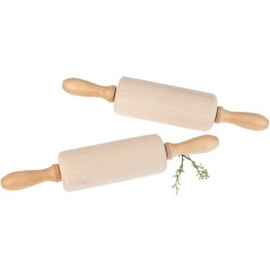 Childrens rolling pin with sliding bearing made of beech - 23 cm