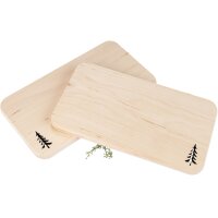 Schneidebrett aus FSC® Erle mit Laserschnitt 22,5 x...