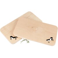 Schneidebrett aus Erle mit Laserschnitt 22,5 x 12,5 x 1,2...
