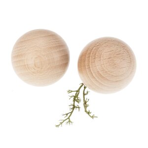 Wooden hand flatterer ball 40mm made of solid beech