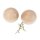 Wooden hand flatterer ball 40mm made of solid beech