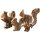 Wooden decoration squirrel made of alder | with bark - Rustic natural decoration -