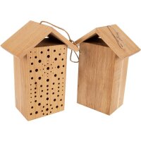 Massives Nistholz-Insektenhotel aus Buchenholz -...