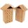 Massives Nistholz-Insektenhotel aus Buchenholz - Wildbienen Hotel - 25 x 18 x 9 cm