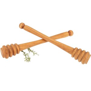 Honey Dipper Made from FSC®-Certified Cherry Wood – 15 x 2 cm – Organic Oil Finish